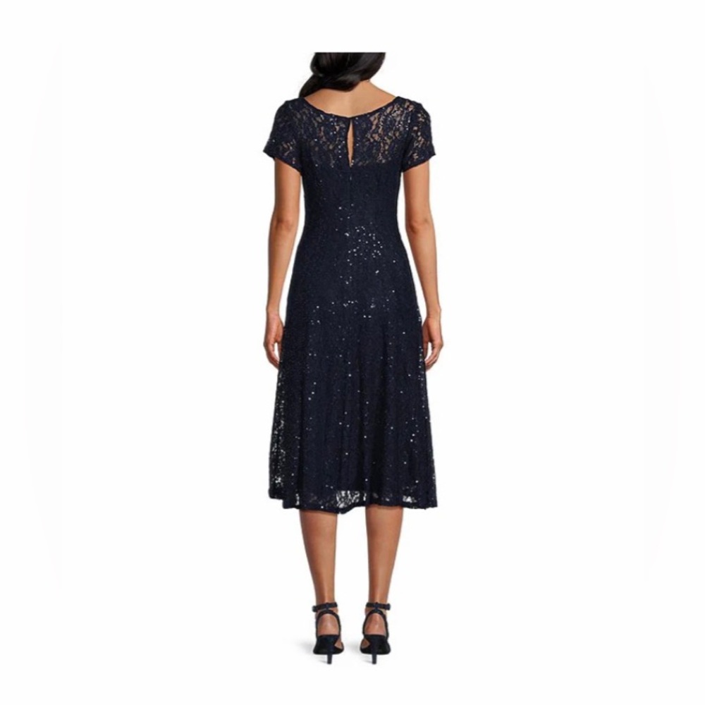 Navy Wedding Guest Dress from Dillards - Picture 3 of 4